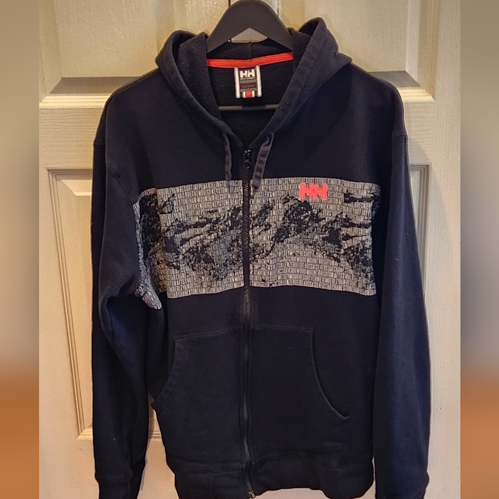 Mens Helly Hansen Black Full Zip Hoodie (XL)